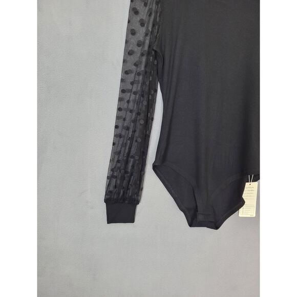 BUENOS NINOS Bodysuit For Women Mock Turtle Neck Long Sleeve Bodysuit Medium - Picture 6 of 7